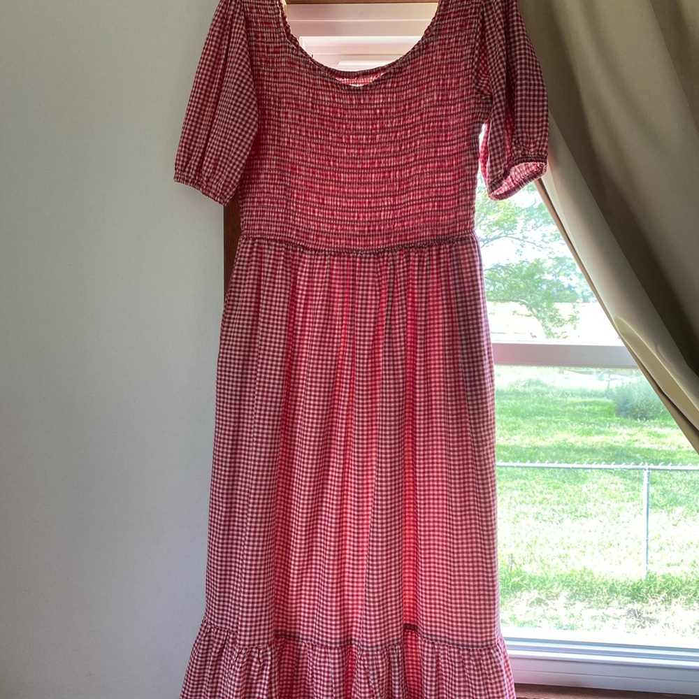 Little Cottonwood Red Gingham Women's Parker Dress